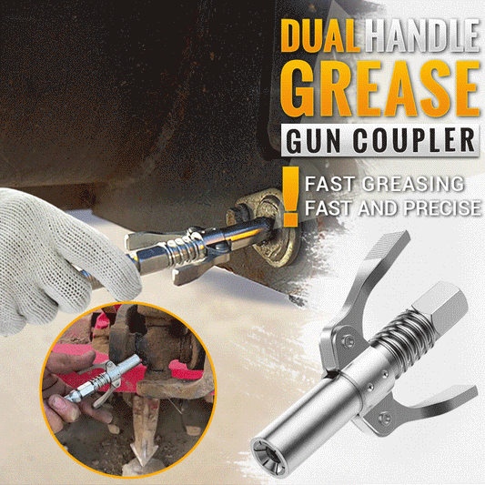 🔥Hot Sale🔥High Pressure Dual Handle Grease Gun Coupler（50% OFF）