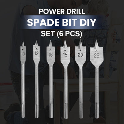 Power Drill Spade Bit DIY Set (6 PCS)