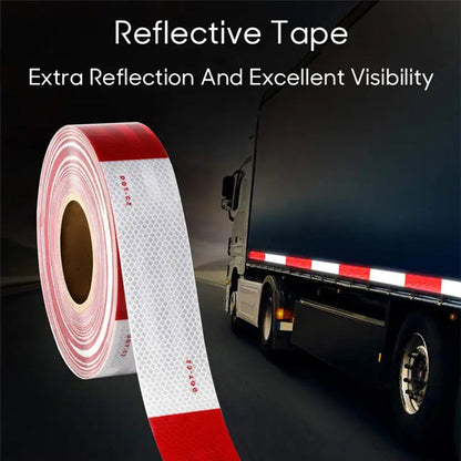 ⚠️ LIMITED-TIME 50% OFF! ✨ Red & White Reflective Stickers – High Visibility, Durable, Peel & Stick 🔦
