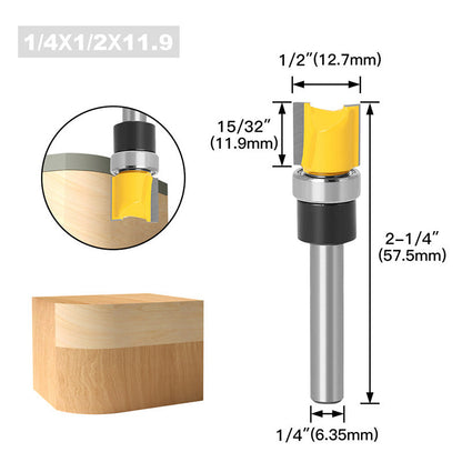 Dovetail 1/4'' Shank Bit for Woodworking Grooving