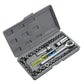 40-Piece Multi-function Socket Wrench Ratchet Tool Kit for Auto Repair