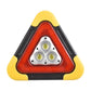 2-in-1 sun-driven emergency triangle warning light at the roadside