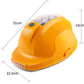 Multifunctional Solar LED Safety Working Helmet Built-in 10500mAh Dual Fans
