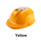 Multifunctional Solar LED Safety Working Helmet Built-in 10500mAh Dual Fans