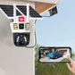 360 ° Smart Solar Surveillance-Kamera mit Drei-Bildschirm-Überwachung