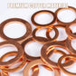 📀100/200 PCS Copper Flat Washer Assortment Kit（50% OFF）