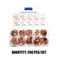 📀100/200 PCS Copper Flat Washer Assortment Kit（50% OFF）