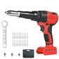 Portable Handheld 21V Brushless Rivet Machine with Aluminum Rivets & Storage Box