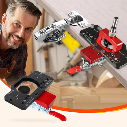 35mm Concealed Hinge Drilling Locator Kit for Door Cabinet Installation