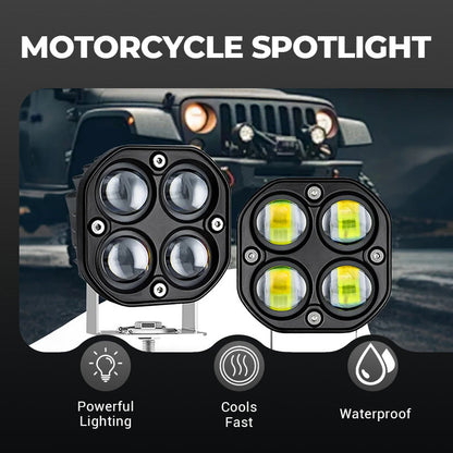 🔥New Hot Selling❤️‍🔥 4-LED High-Brightness Motorcycle Spotlight