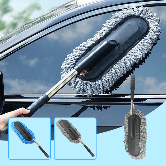 Extendable Soft-Bristle Brush for Car Washing