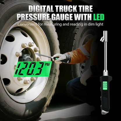 Digital Truck Tire Pressure Gauge with LED（50% OFF）