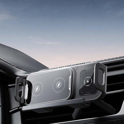 📱Last Day Special Sale 50% OFF⚡2-in-1 Foldable Car Phone Holder & Wireless Charger