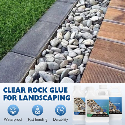 Clear Rock Glue for Landscaping - Waterproof & Weather-Resistant Bond for Stones/Pebbles/Garden Decor 🏡✨