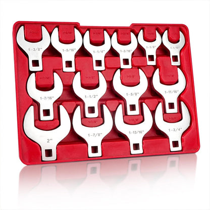 14PCS 1/2-Inch Drive Jumbo Crowfoot Wrench Set (50% OFF)