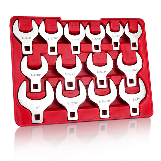 14PCS 1/2-Inch Drive Jumbo Crowfoot Wrench Set (50% OFF)