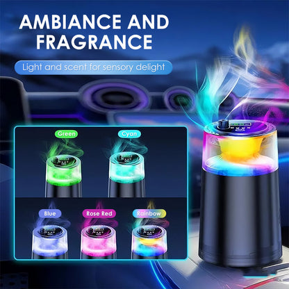Smart Car Aroma Diffuser with Ambient Light