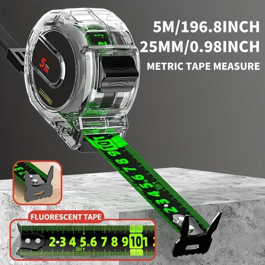 High-Precision Fluorescent Tape Measure