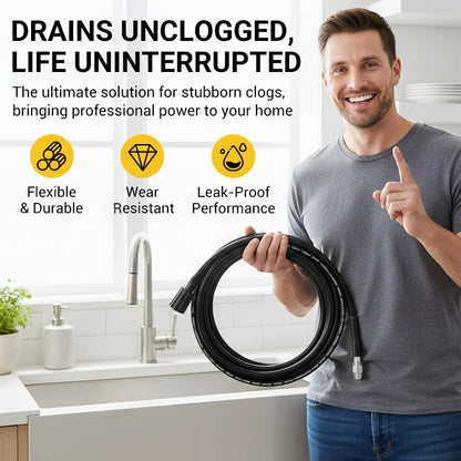 High-Pressure Sewer Jetter Hose with Nozzle