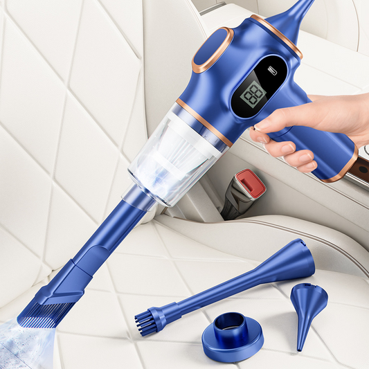 🚗4 in 1 High Power Cordless Car Vacuum Cleaner – Strong Suction, Long Battery Life & Versatile Attachments 🍃