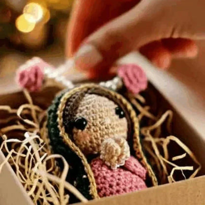 ⏳🔥LIMITED-TIME 50% OFF! ⏰🙏 Hand-crocheted Virgin Mary hanging ornament – stitch by stitch, made with care. Perfect for your car mirror or home – a little peace to carry with you everywhere. ✨