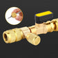 AC Valve Core Removal Tool – Dual SAE Ports, Solid Brass Build, Includes 10 Extra Cores