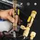 AC Valve Core Removal Tool – Dual SAE Ports, Solid Brass Build, Includes 10 Extra Cores