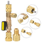 AC Valve Core Removal Tool – Dual SAE Ports, Solid Brass Build, Includes 10 Extra Cores