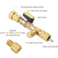 AC Valve Core Removal Tool – Dual SAE Ports, Solid Brass Build, Includes 10 Extra Cores