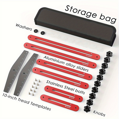Adjustable Stair Tread Template Tool Set