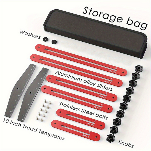 Adjustable Stair Tread Template Tool Set