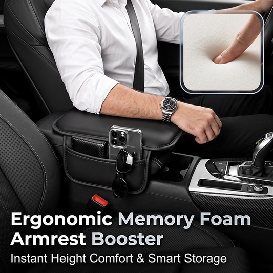 🔥50% OFF NOW🚗Car Center Console Armrest Cover with Side Storage Pockets, Soft Protective Cushion Organizer