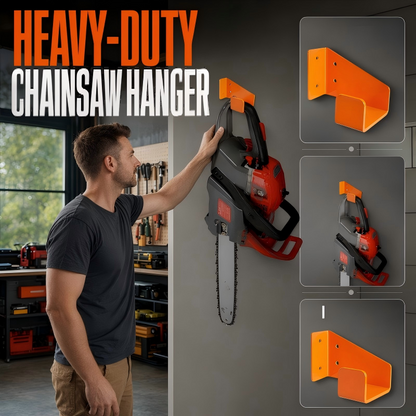 📢⏰Heavy-Duty Wall Mount Chainsaw Hanger