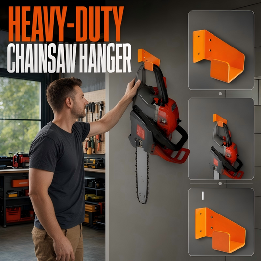 📢⏰Heavy-Duty Wall Mount Chainsaw Hanger
