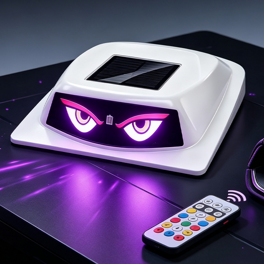 👀 3 eye styles. Solar powered. All-night battery. Your car's new nighttime attitude. 😈🚗