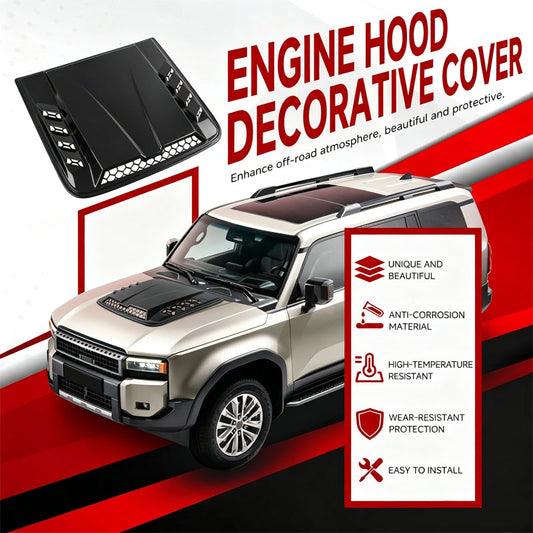 Universal Car Hood Vent Bonnet Scoop Decorative Cover ABS Car Styling Accessories