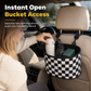 Car Seat Back Hanging Storage Bag Multifunctional Backseat Organizer Bucket for Sundries