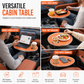Multifunctional 360 Degree Rotating Car Cup Holder and Food Tray Table Non Slip Wear Resistant Extended Vehicle Dining Tray