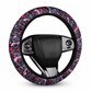✨🚗Universal 38cm Ringless Silk Steering Wheel Cover Printed Breathable Car Wheel Protector for All Seasons