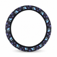 ✨🚗Universal 38cm Ringless Silk Steering Wheel Cover Printed Breathable Car Wheel Protector for All Seasons
