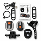 USB Rechargeable Bike Turn Signal Tail Light with Wireless Remote Control Detachable Bicycle Warning Light for Night Riding