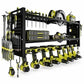 🔩 Wall-Mounted Power Tool Organizer – Heavy-Gauge Steel, Drill Charging Station & Dual Pegboards – Garage Storage 💪