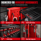 🔩 Wall-Mounted Power Tool Organizer – Heavy-Gauge Steel, Drill Charging Station & Dual Pegboards – Garage Storage 💪