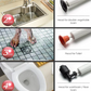 Toilet plunger clog remover