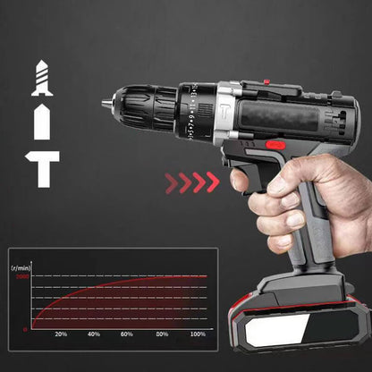 Electric Household Lithium Impact Drill Kit（50% OFF）