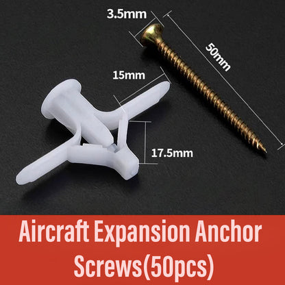 Aircraft / Butterfly Expansion Anchor Bolts Tube & Countersunk Screws (50sets)