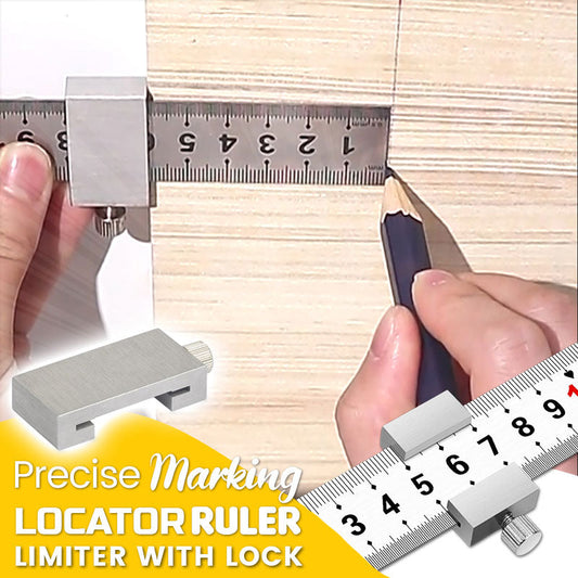 Precise Marking Locator Ruler Limiter with Lock