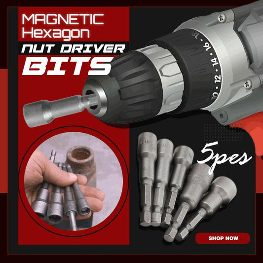 5pcs Magnetic Hexagon Nut Driver Bits（50% OFF）
