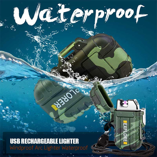 Outdoor Waterproof And Windproof Rechargeable Lighter