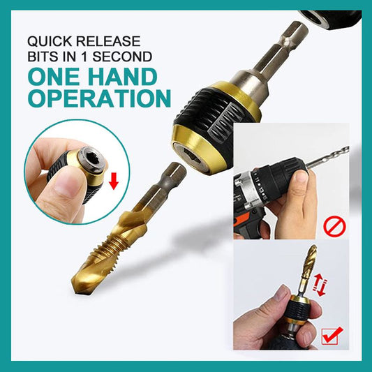🔥Hot Sale Electric Drill Accessories🔥Quick-release Hexagon Drill Bit Coupling